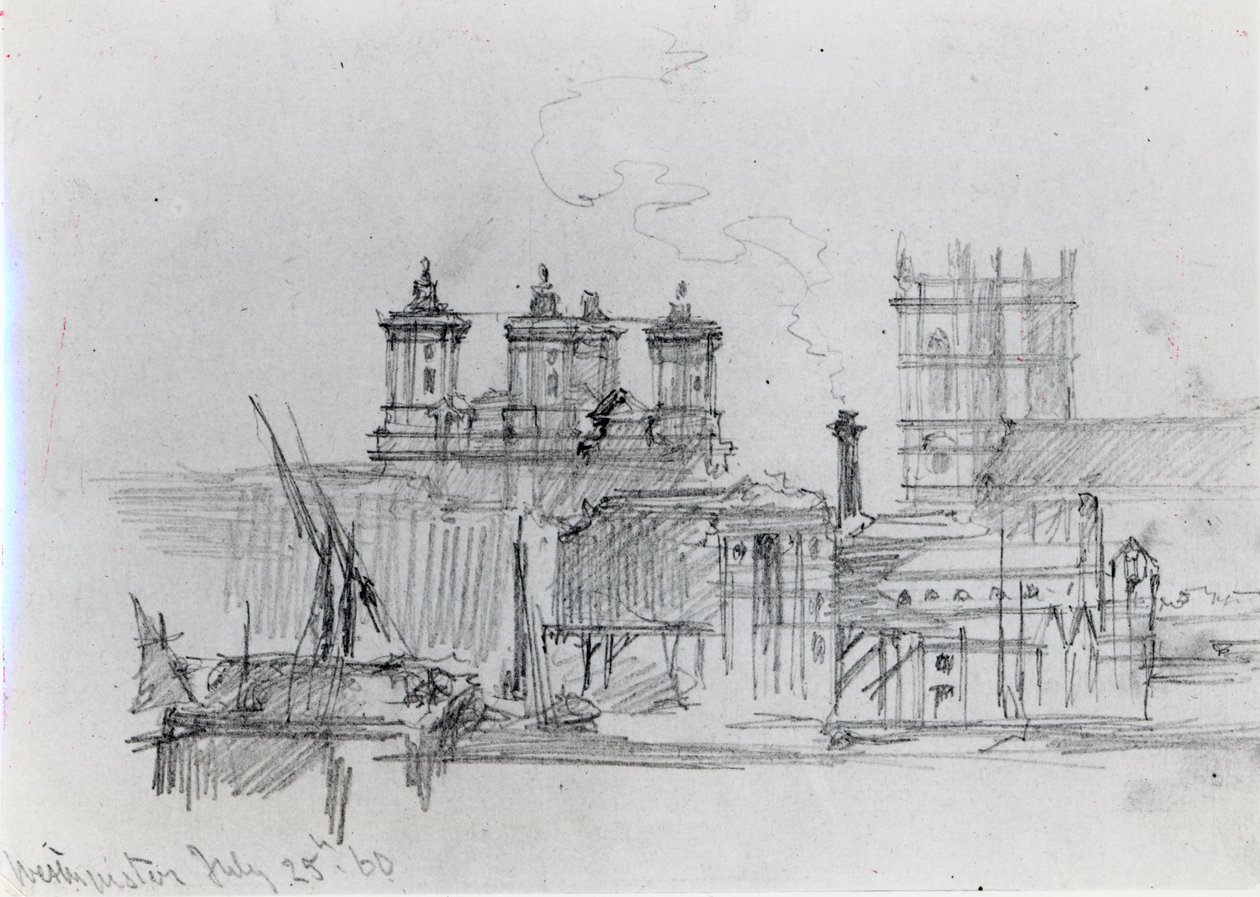 Skica Westminster, 1860 od George Snr Scharf