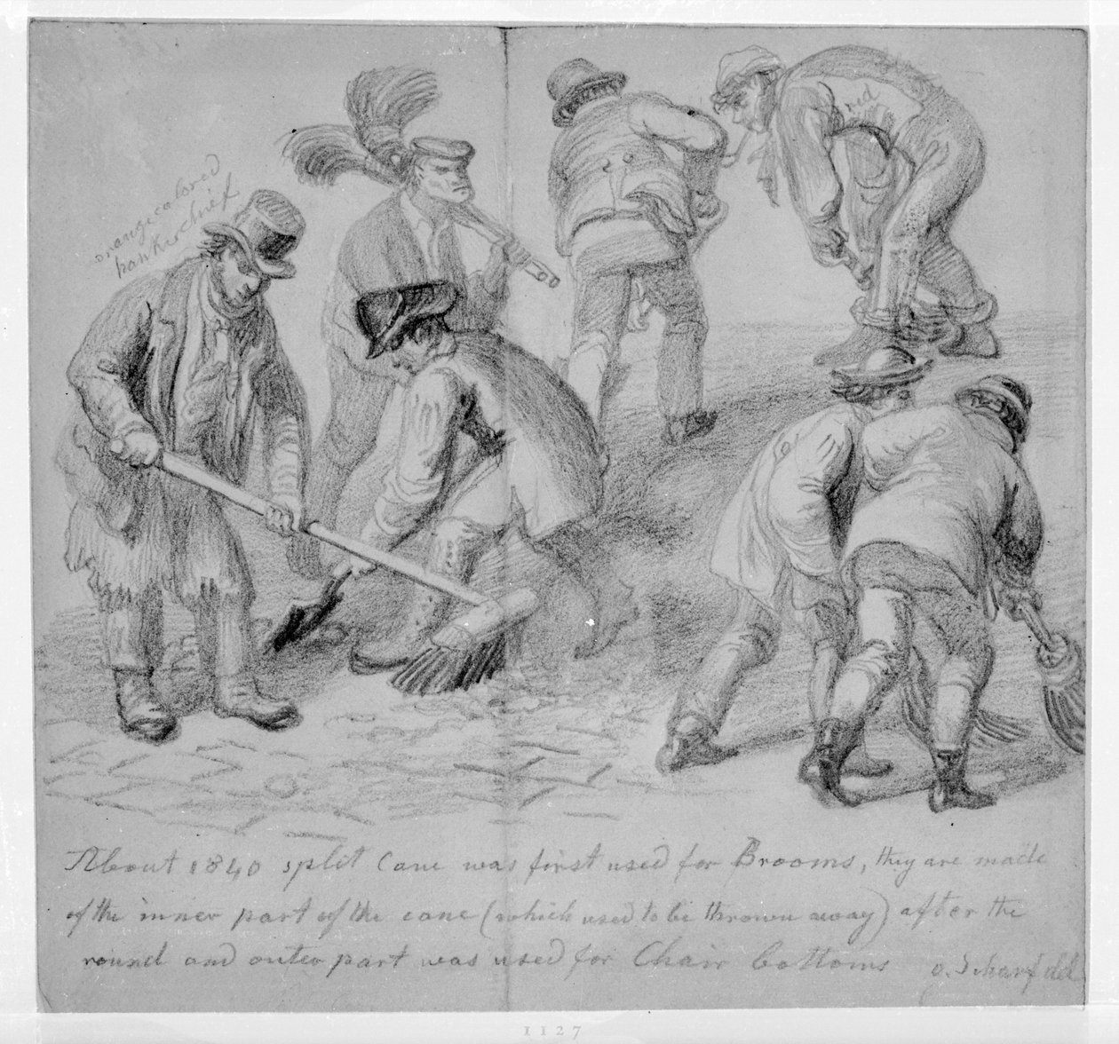 Zavedení dělených košťat pro londýnské zametače ulic, 1840 od George Snr Scharf