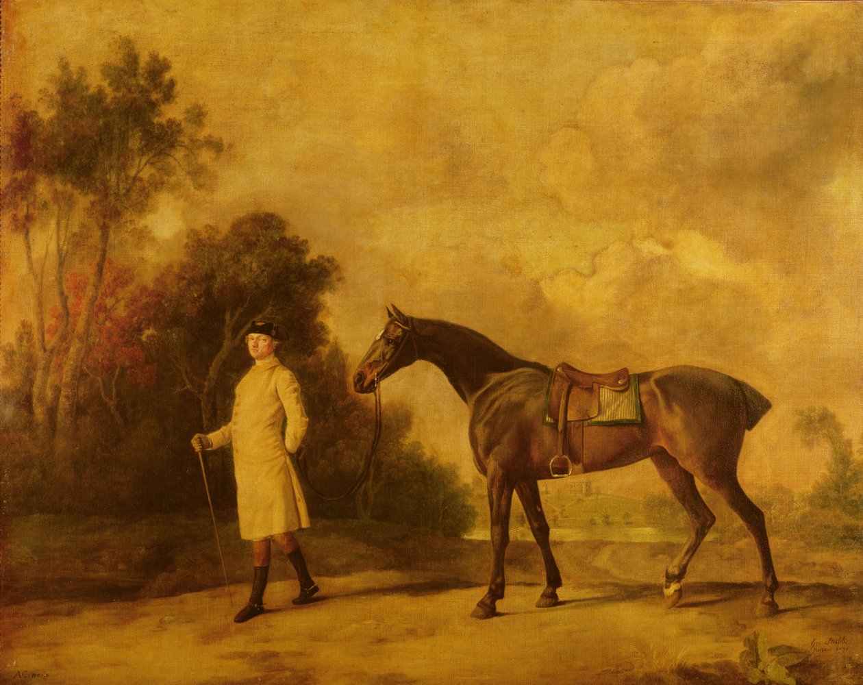 Assheton, první vikomt Curzon, a jeho klisna Maria, 1771 od George Stubbs