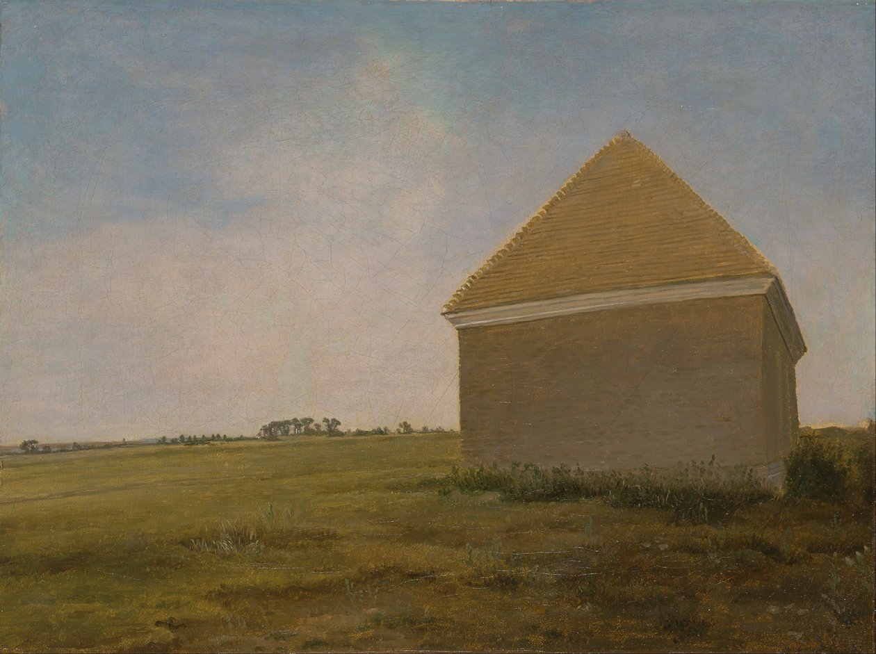 Vřesoviště Newmarket s domem, který se tře dolů od George Stubbs