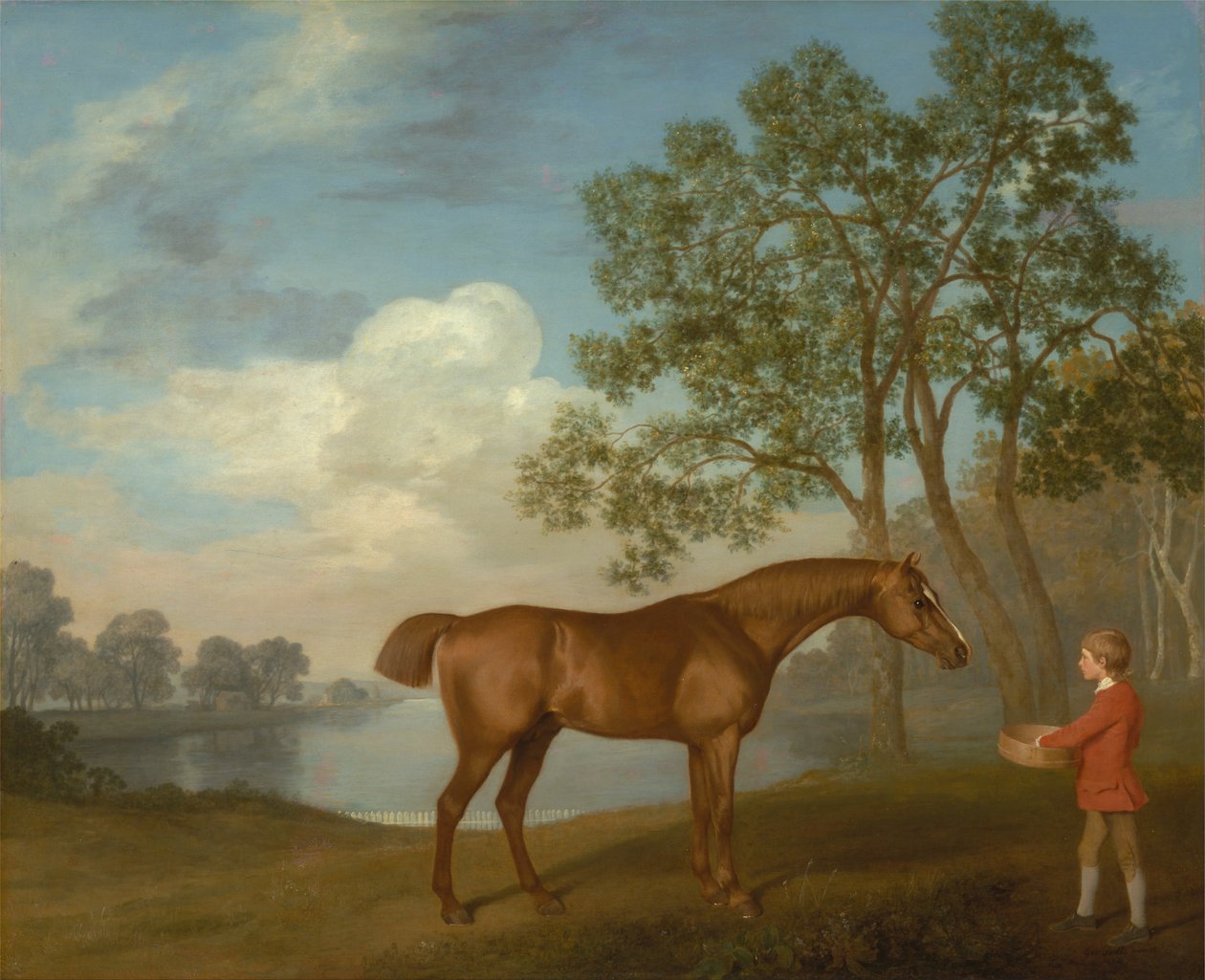 Dýně se stabilním chlapcem od George Stubbs