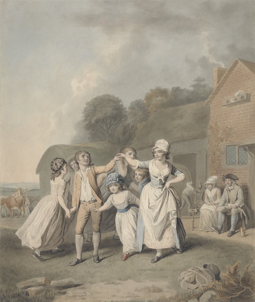 Tančící děti, 1798 od George Townley Stubbs