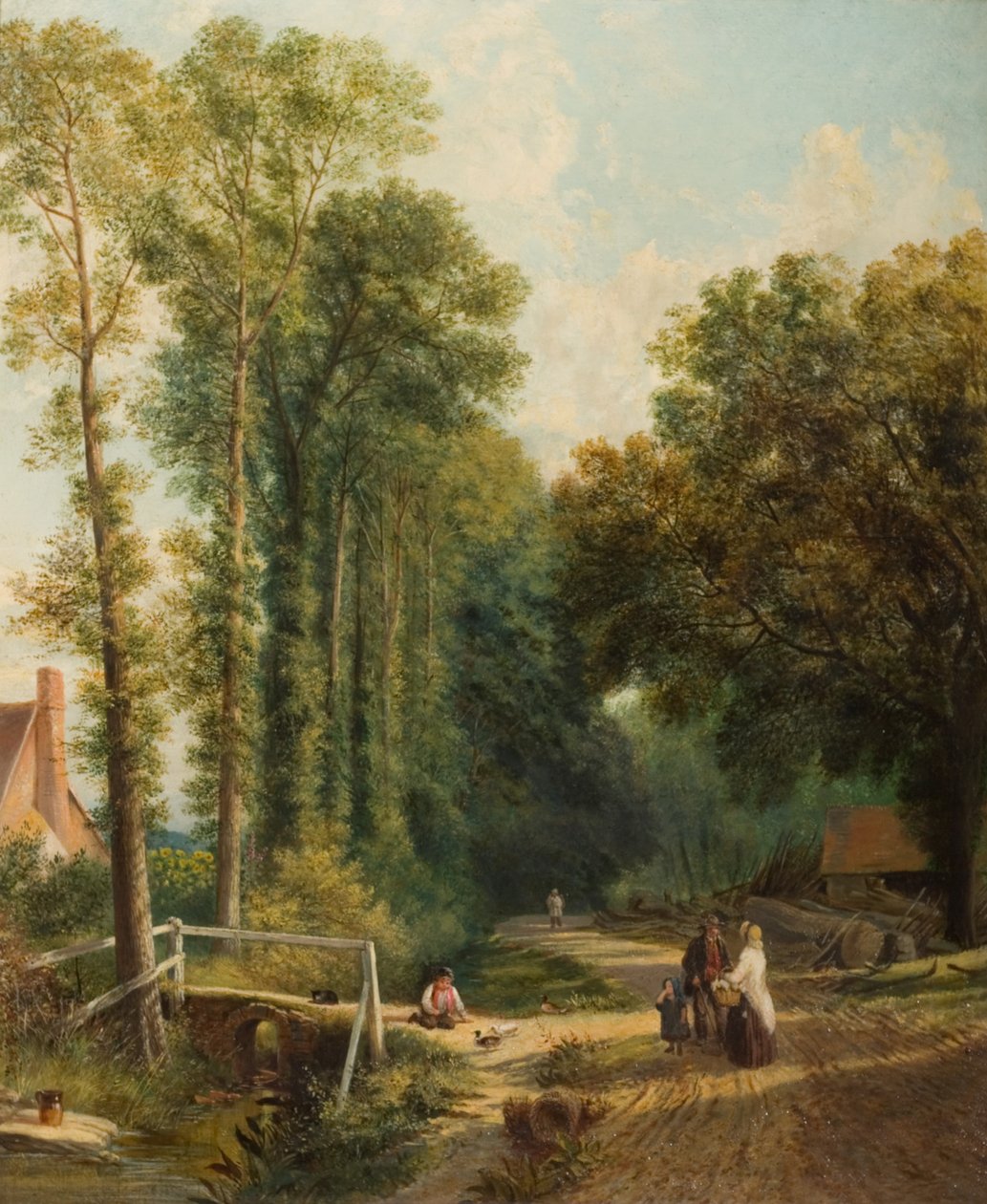 Country Lane, 1863 od George Smith