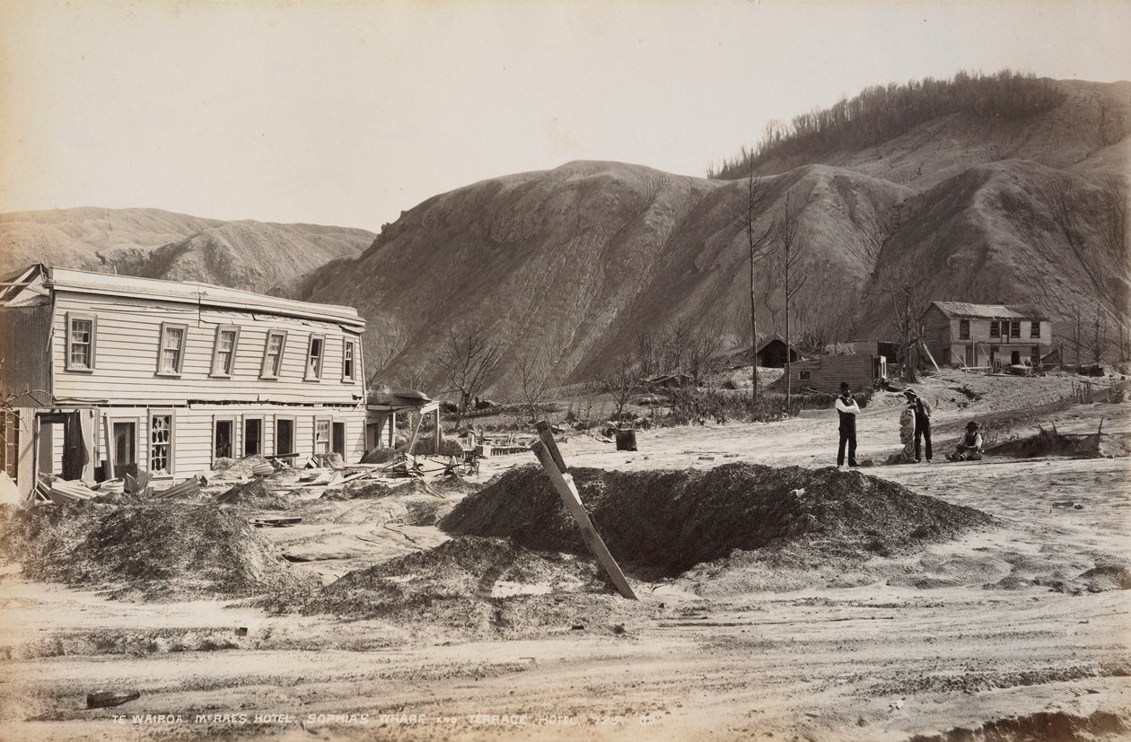 Wairoa, McRaes Hotel, Sophias House a Terrace Hotel od George Dobson Valentine