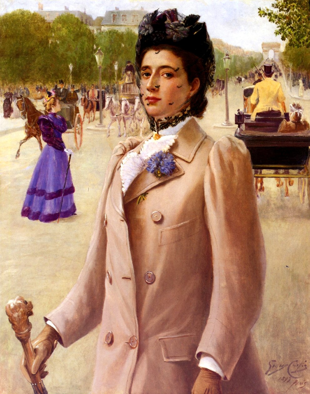 Žena v Paříži, 1893 od George Vaughan Curtis