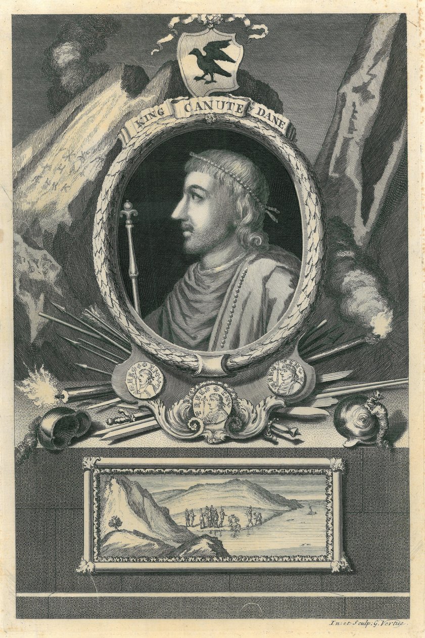 Král Canute od George Vertue