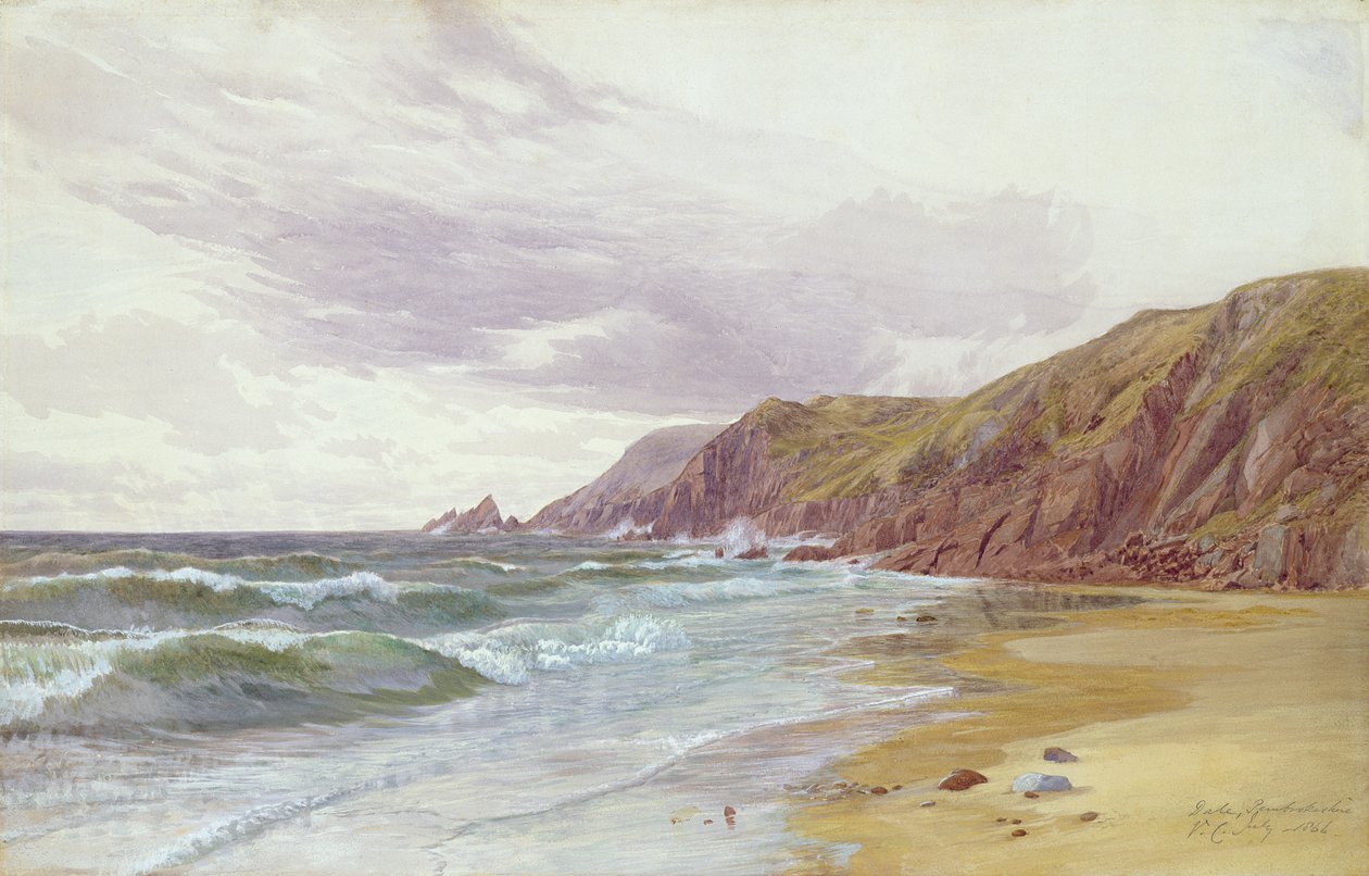 Dale, Pembrokeshire, červenec 1866 od George Vicat Cole