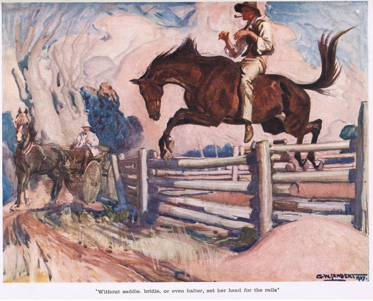 Bez sedla, uzdečky nebo ohlávky od George Washington Lambert
