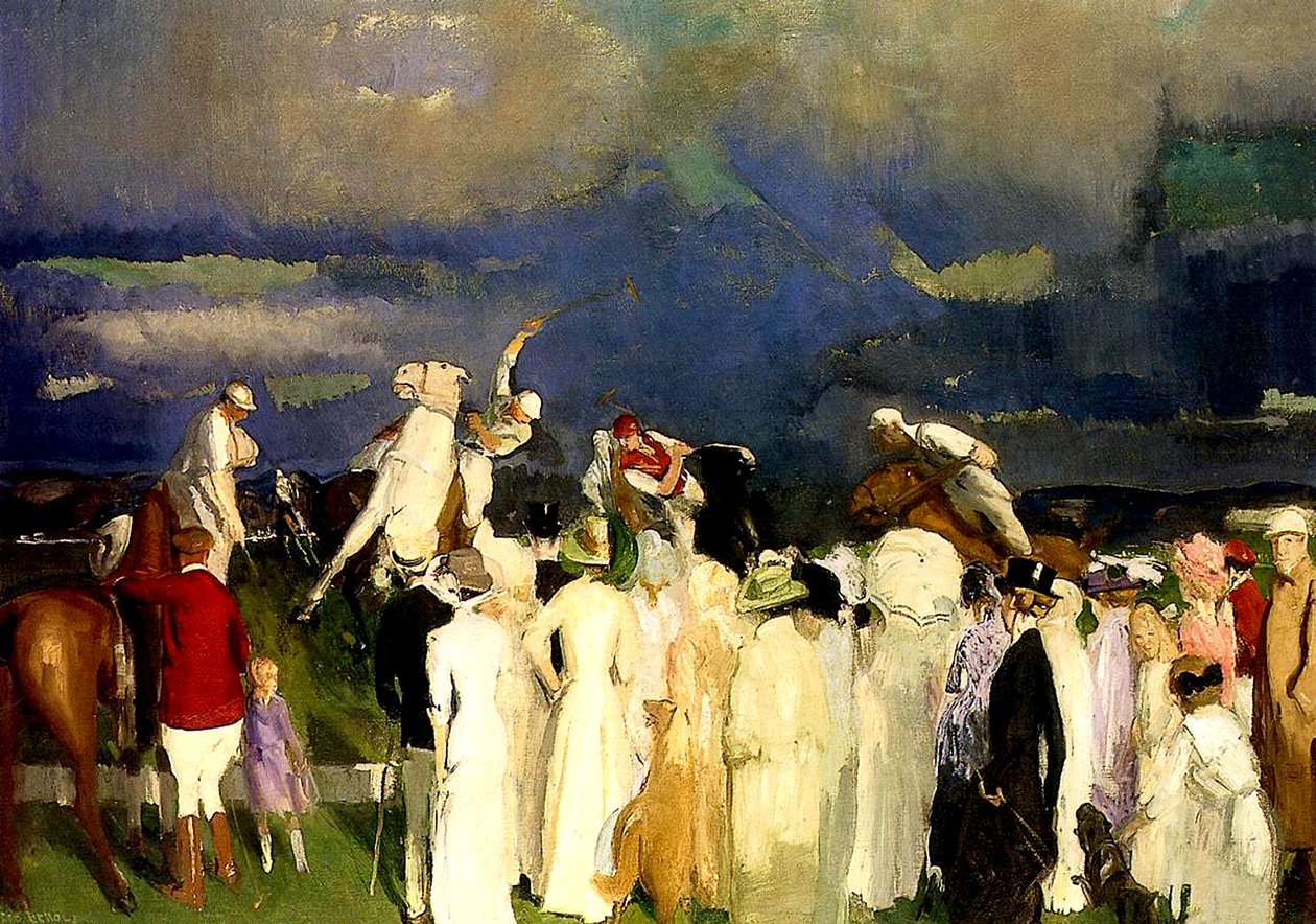 Hra póla, 1910 od George Wesley Bellows