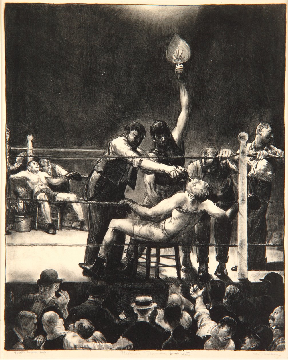 Mezi kruhy, malý, druhý kámen, 1923 od George Wesley Bellows