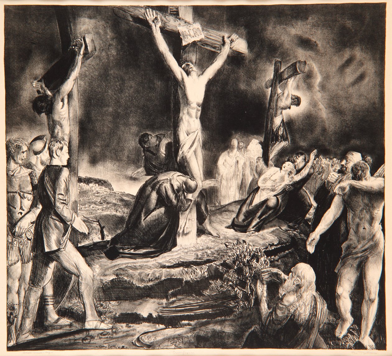 Ukřižování Krista, 1923 od George Wesley Bellows