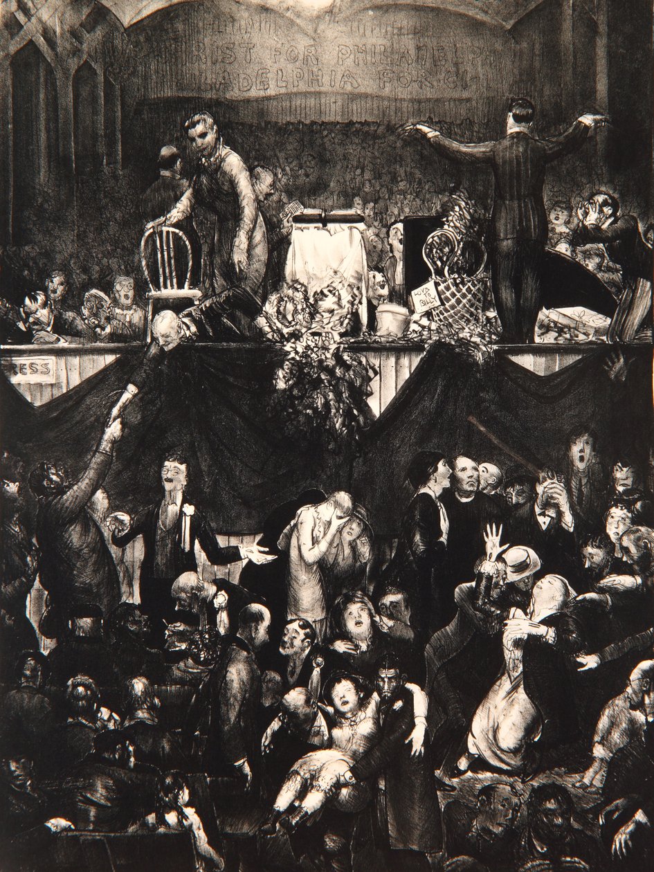 Pilinová stezka, 1917 od George Wesley Bellows