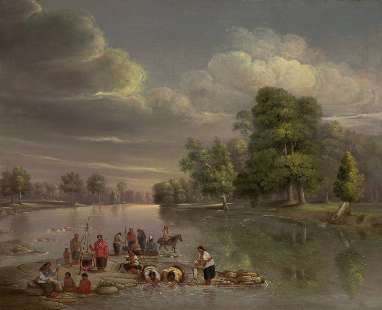 Scéna na Wabash od George Winter
