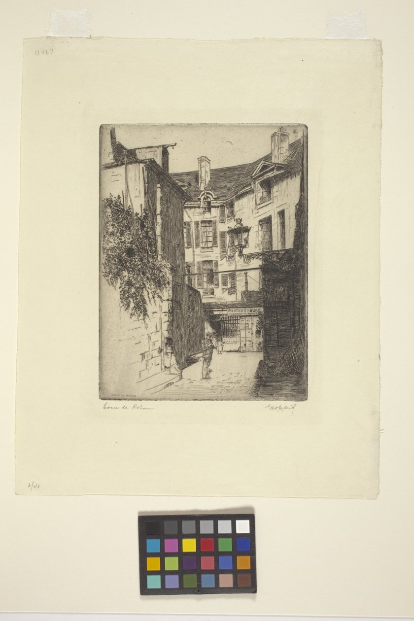 Cour De Rohan (inkoust) od George Charles Aid
