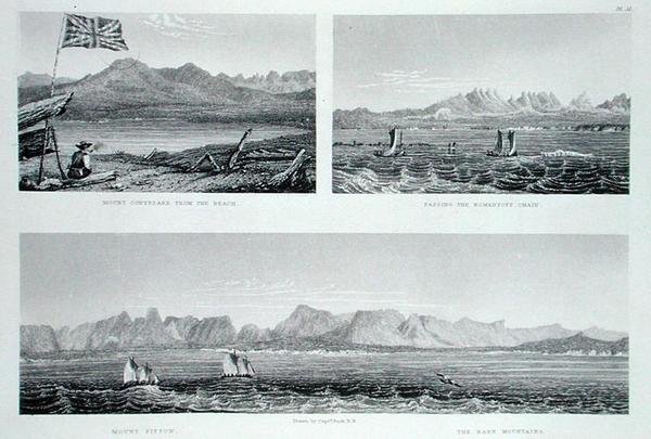 Richardsonův řetěz z knihy "Vyprávění o druhé výpravě k břehům Polárního moře v letech 1825-27" od sira Johna Franklina (1786-1847), kterou vyryl Edward Finden (1791-1857), vydáno 1828 (rytina). od George (after) Back