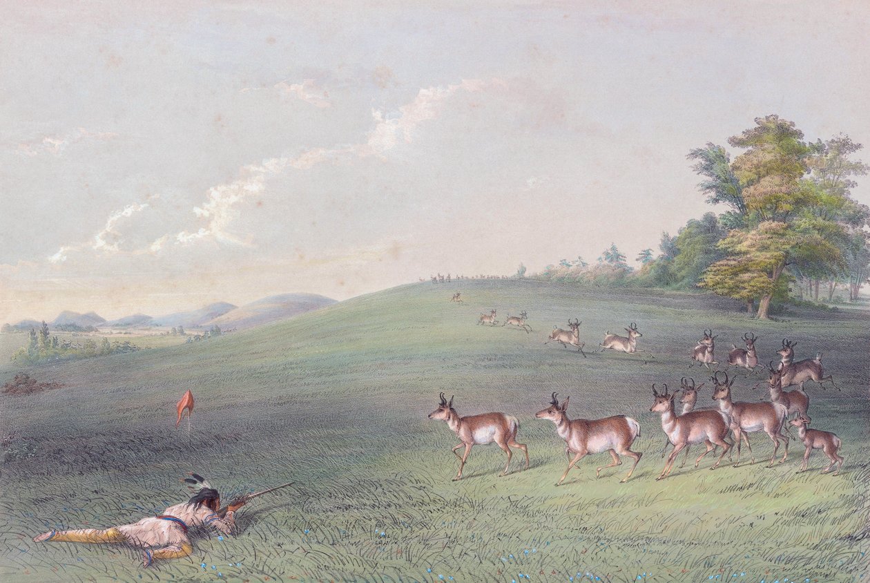 Portfolio severoamerických indiánů George Catlina od George (after) Catlin