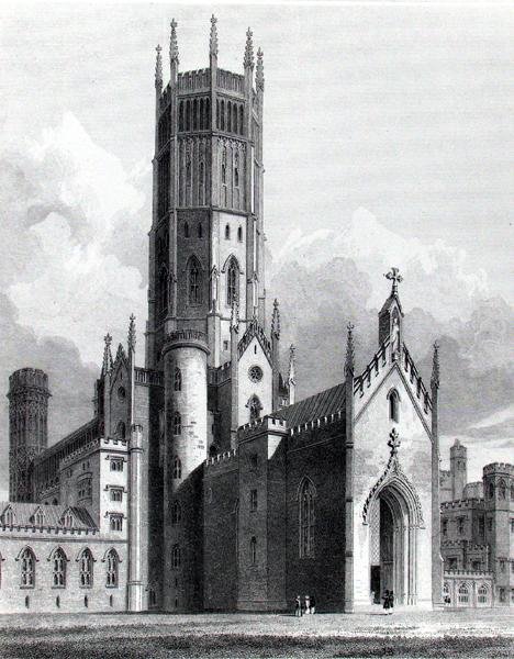 Fonthill Abbey od severozápadu, 