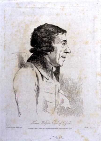 Horace Walpole, 4. hrabě z Orfordu (1717-97), vyryl William Daniell (1769-1837) od George (after) Dance