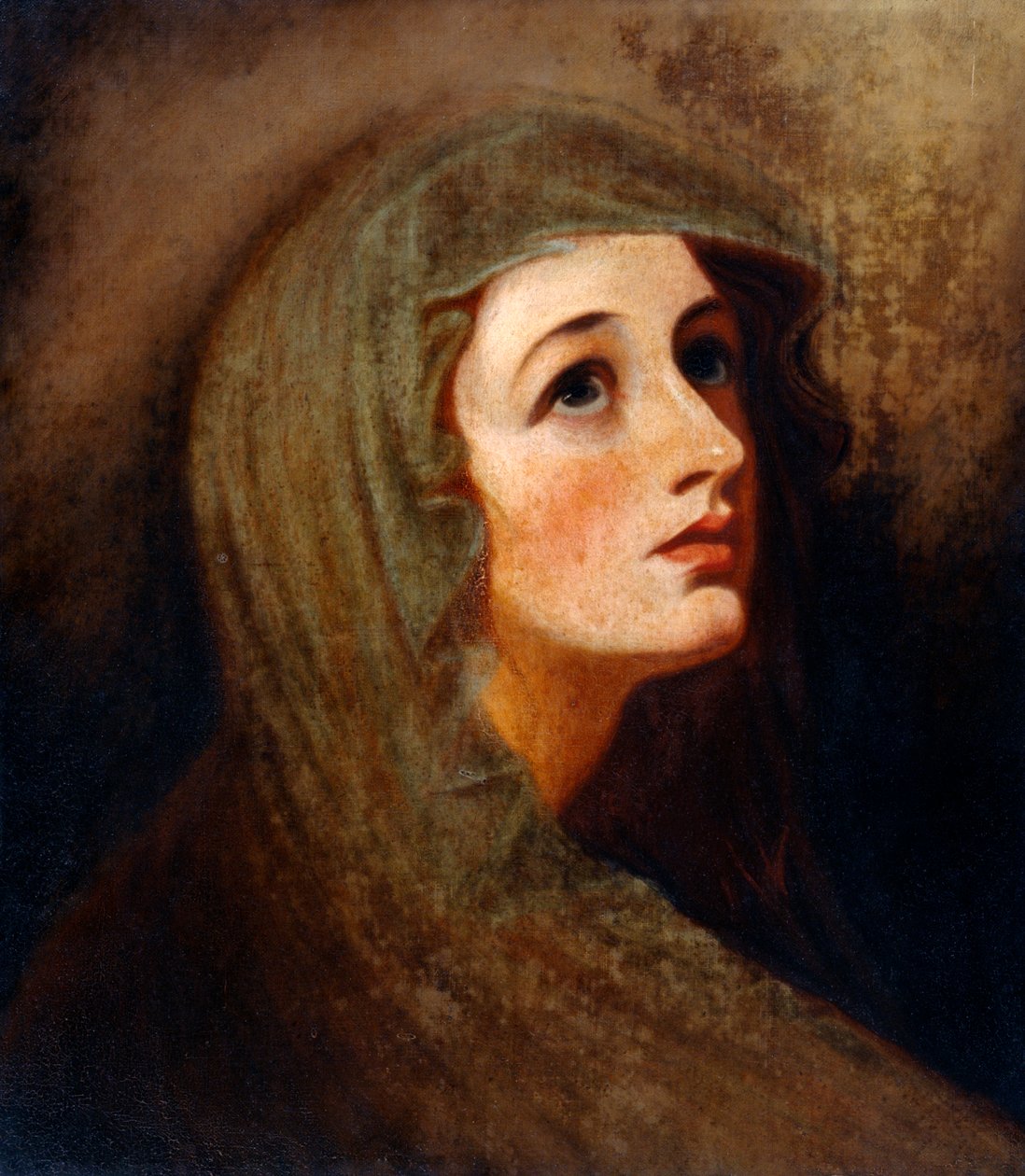 Lady Hamilton jako Vestal (olej na plátně) od George (after) Romney