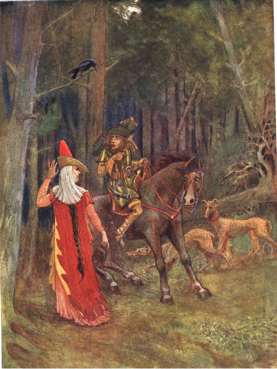 Waldesgesprach, ilustrace z "Obrázkového zpěvníku", 1910 od George, 9th Earl of Carlisle Howard