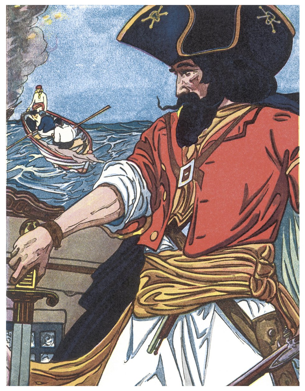 Portrét piráta Ilustrace z „Chlapecké knihy pirátů“ od George Alberta Williamse (1875-1932) 1913 od George Alfred Williams