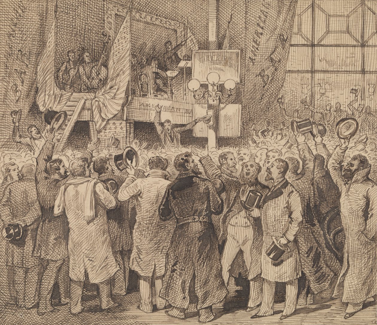 Vrány slaví v americkém baru od George Augustus Sala