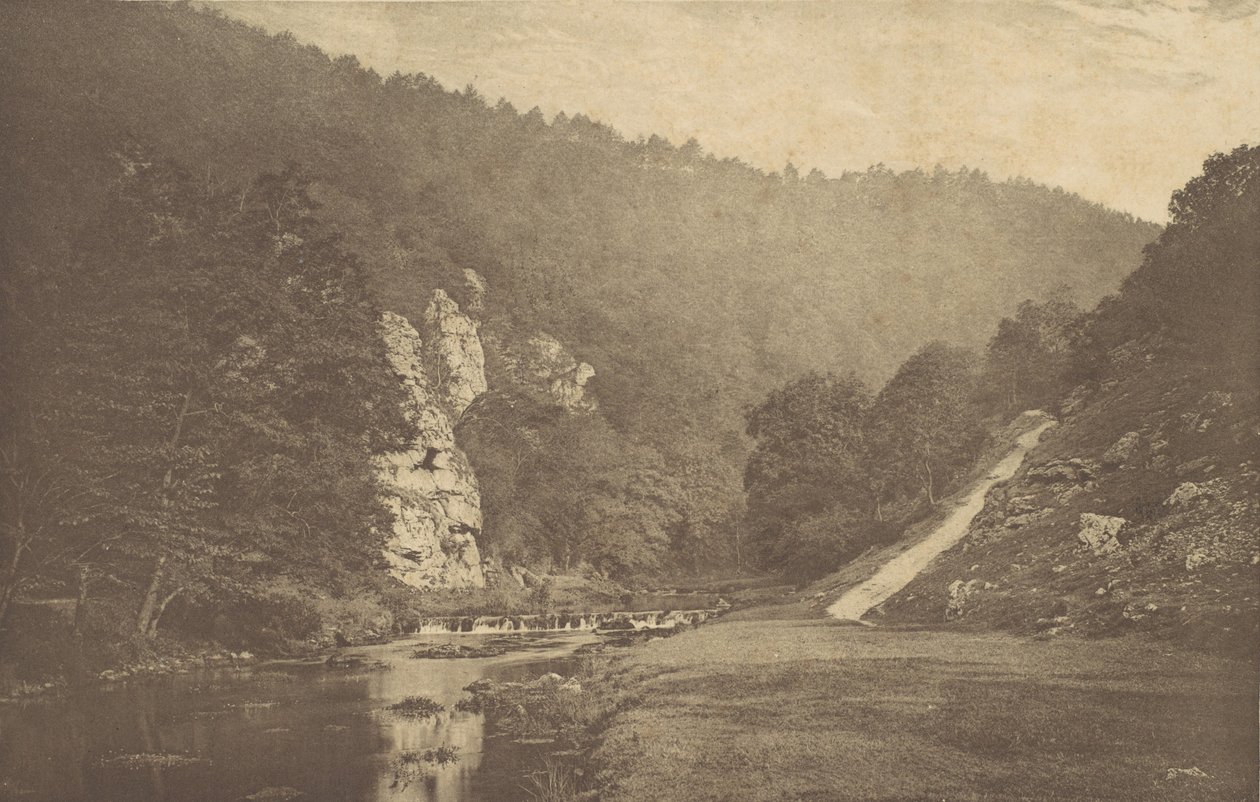 V Dove Dale, 1880, tištěno 1888., 1880, tištěno 1888. od George Bankart