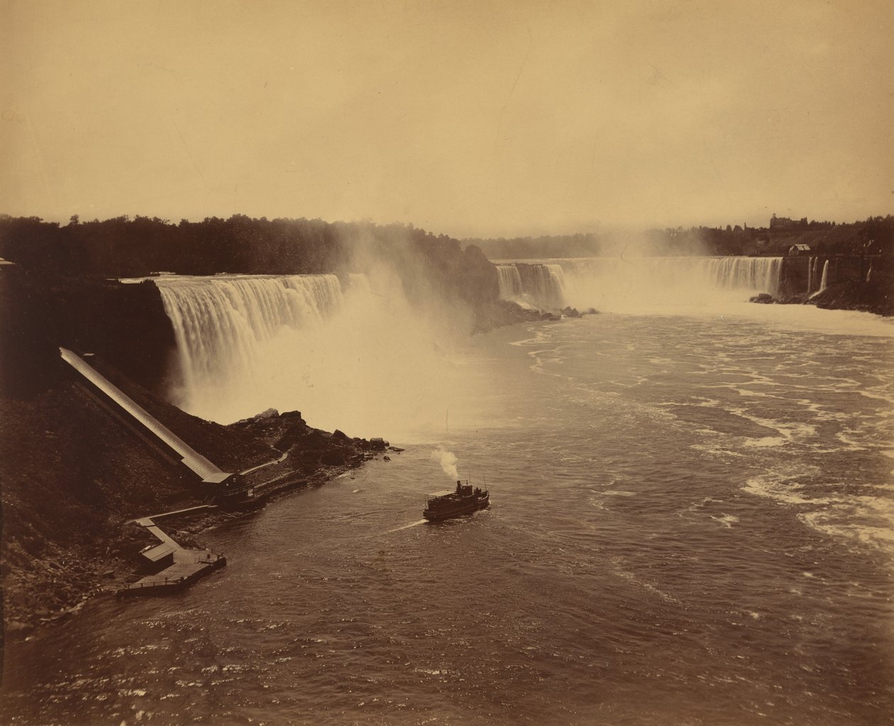 Niagarské vodopády,c. 1890 (foto) od George Barker