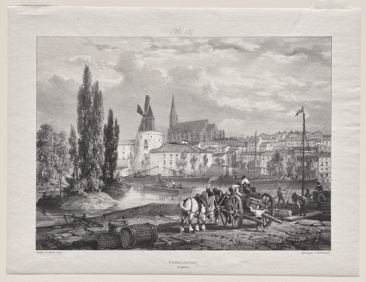 Malebné a romantické cesty starověkou Francií (Languedoc II, část I): Castelnaudary od George Barnard