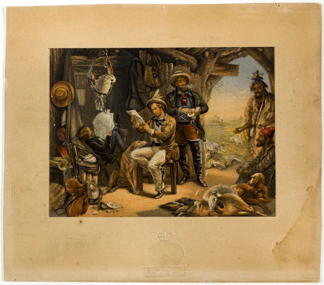 Austrálie, Zprávy z domova od George Baxter