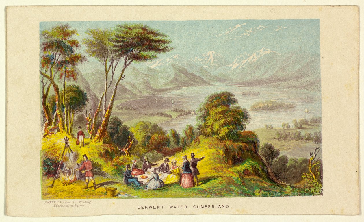 Derwent Water, Cumberland od George Baxter