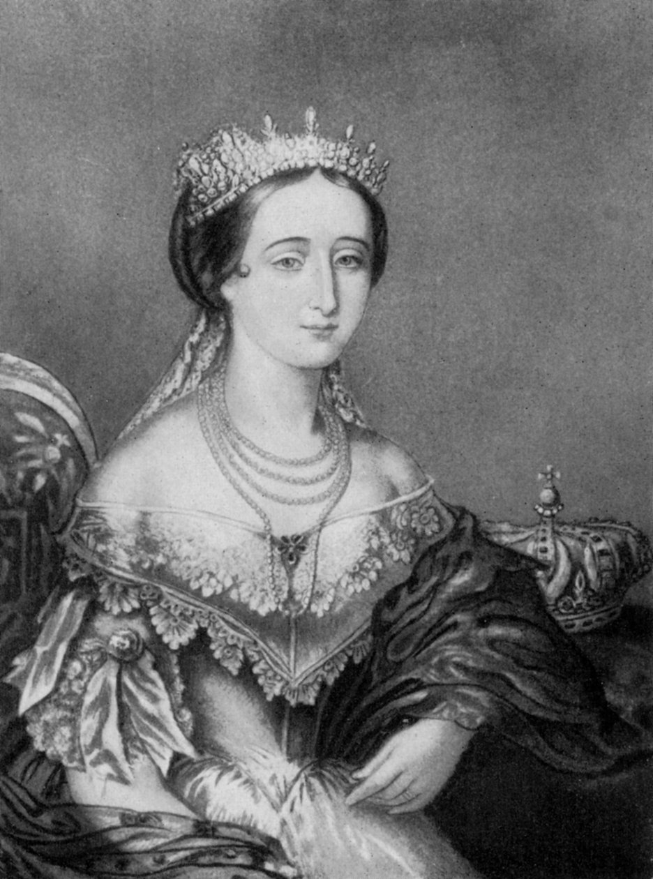 Eugenie de Montijo, císařovna choť Francie c1853-1857, 1910. od George Baxter