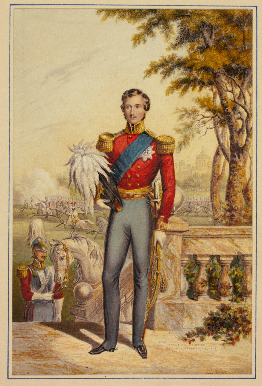 Jeho královská výsost princ Albert (v modrých kalhotách) od George Baxter