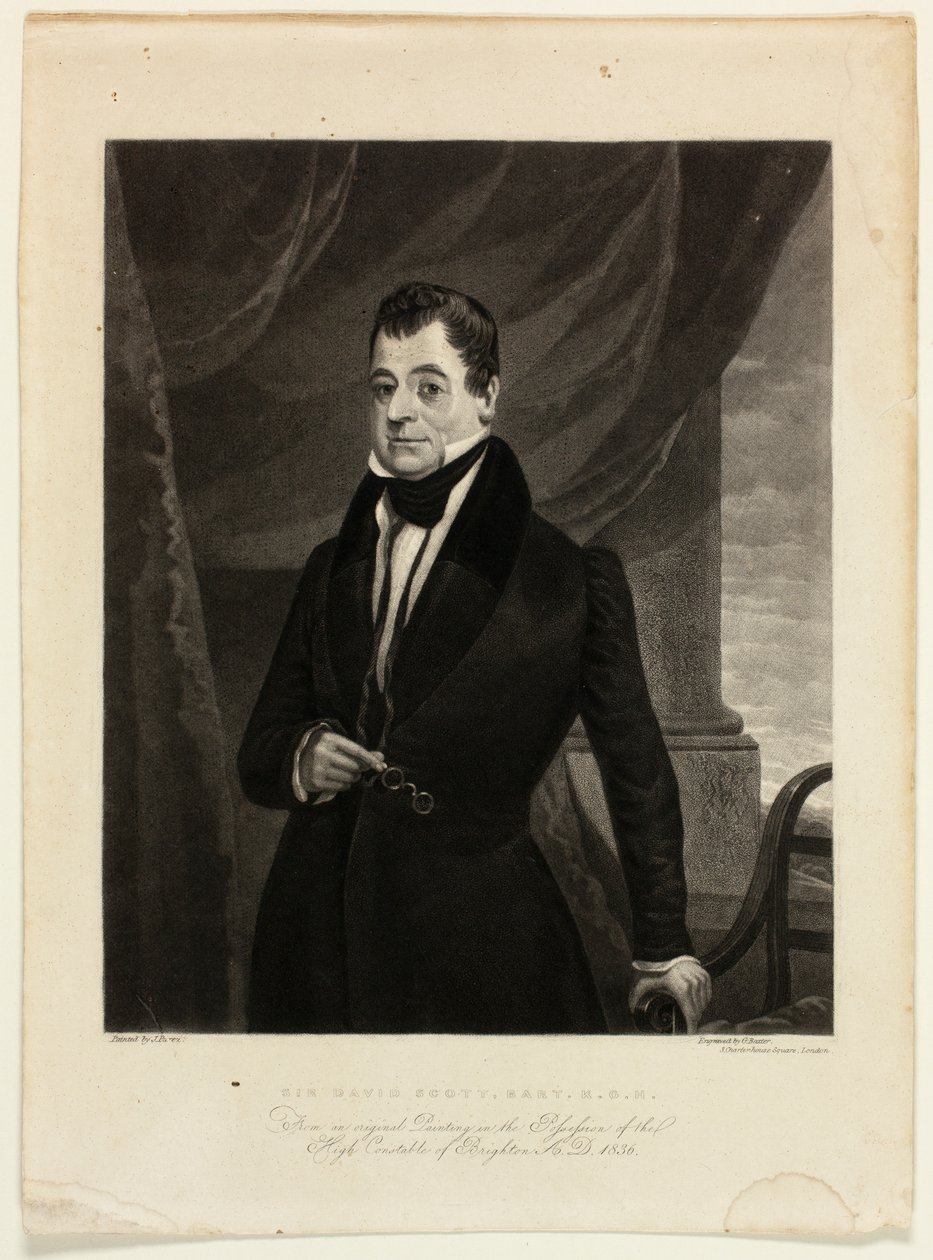 Sir David Scott, Bart., K.G.H. od George Baxter