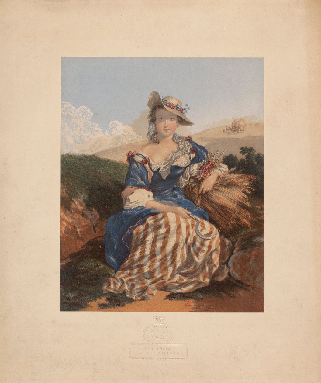 Belle of the Village od George Baxter