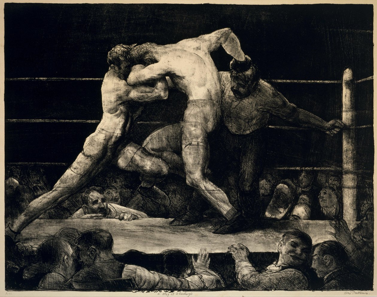 Jelen u Sharkeyho od George Bellows
