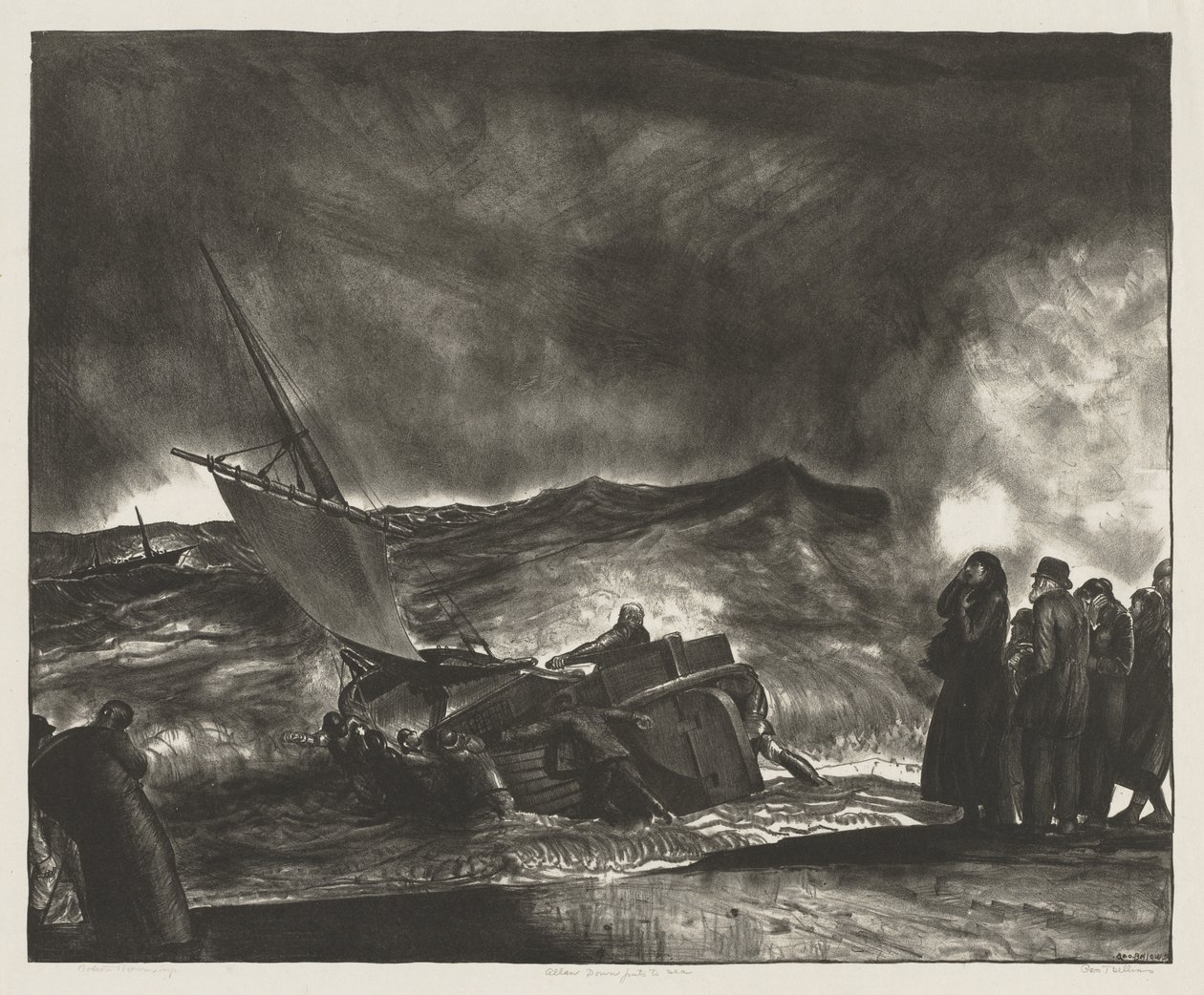 Allan Donn vyplouvá na moře od George Bellows