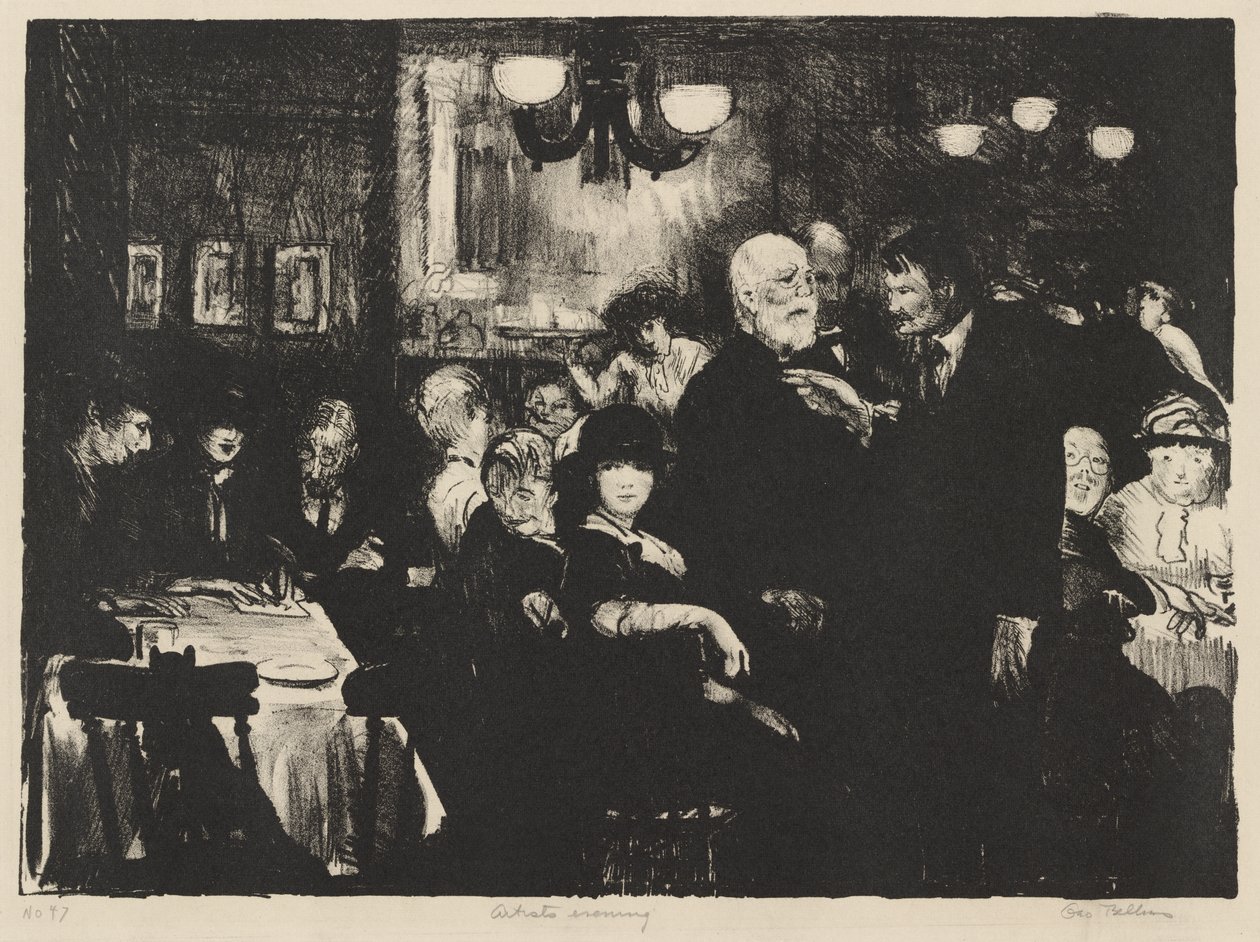 Umělecký večer od George Bellows