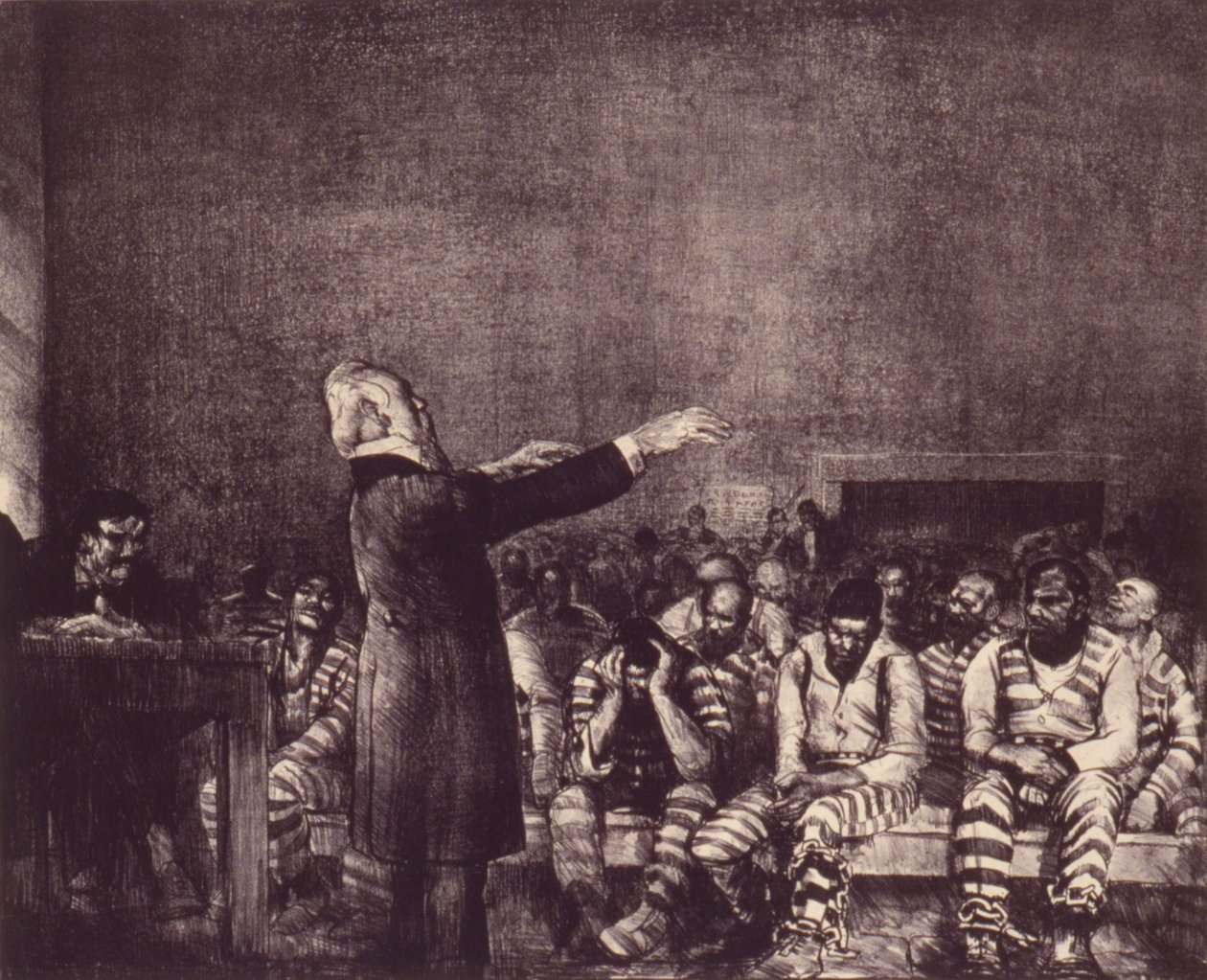 Benedikce v Gruzii od George Bellows