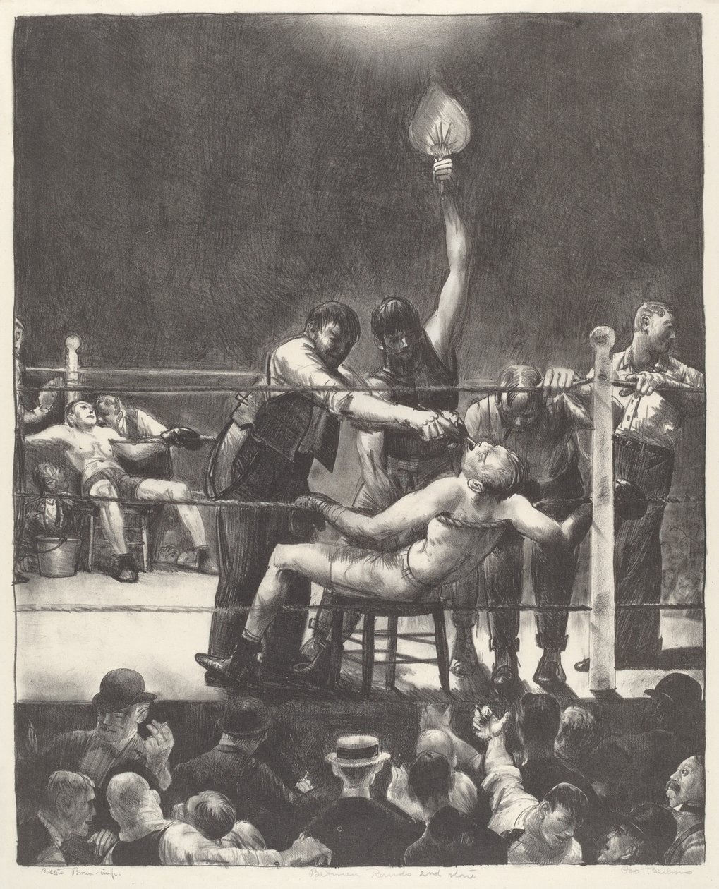 Mezi koly, malý, druhý kámen od George Bellows