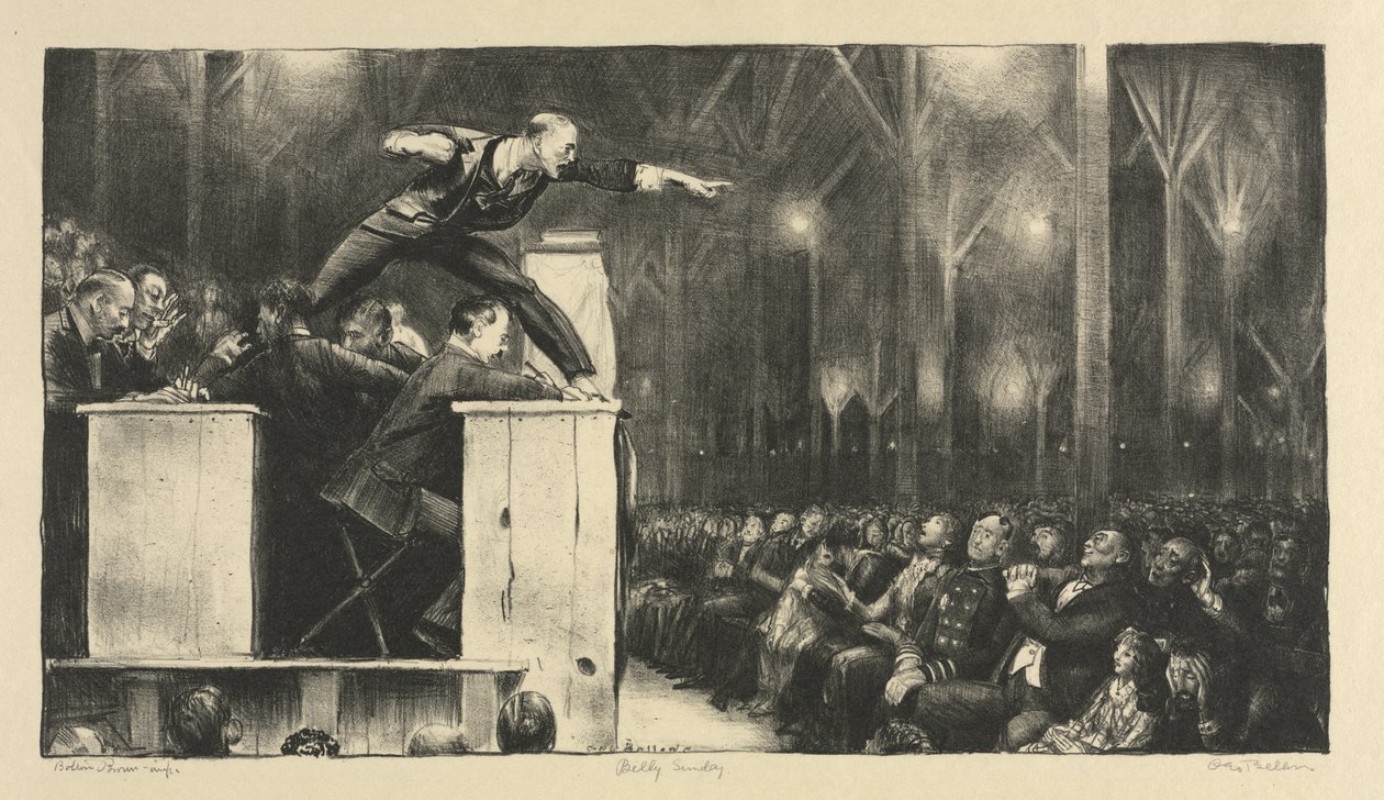 Billy Sunday od George Bellows