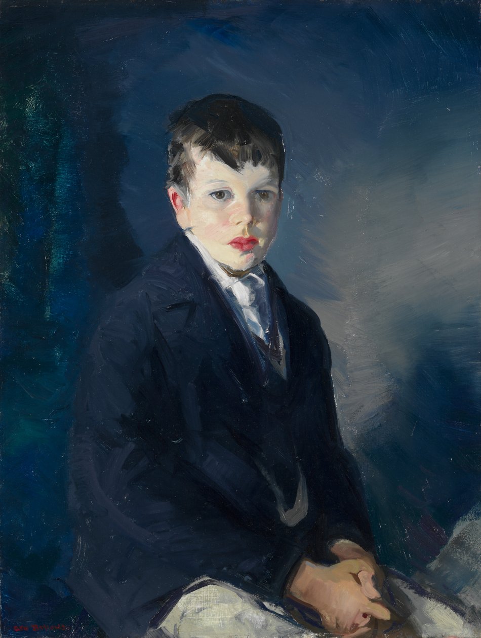 Chlapec v modrém kabátě od George Bellows