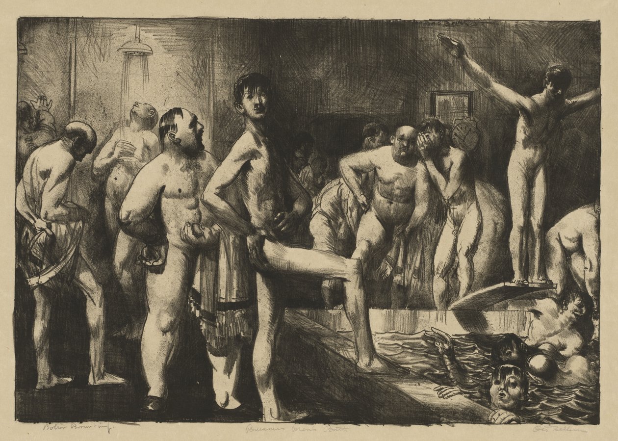 Koupelna pro muže v obchodním stylu od George Bellows