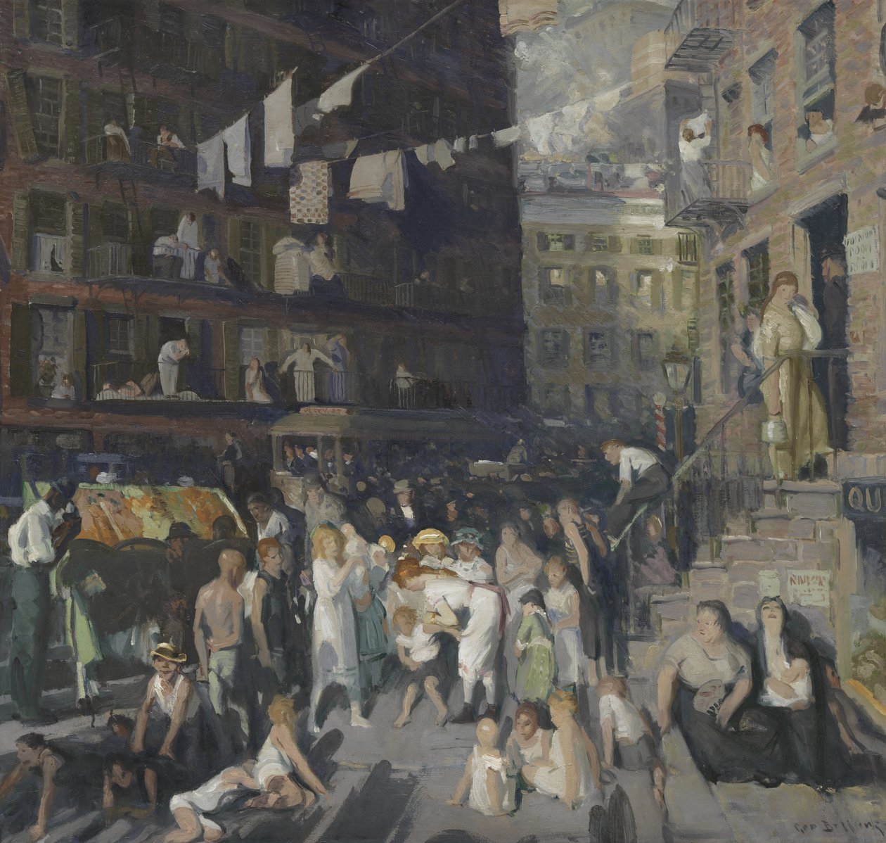 Obyvatelé útesů od George Bellows