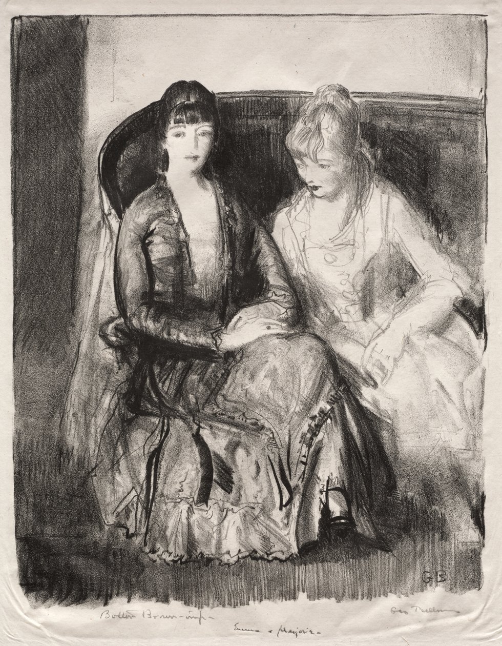 Emma a Marjorie na pohovce od George Bellows