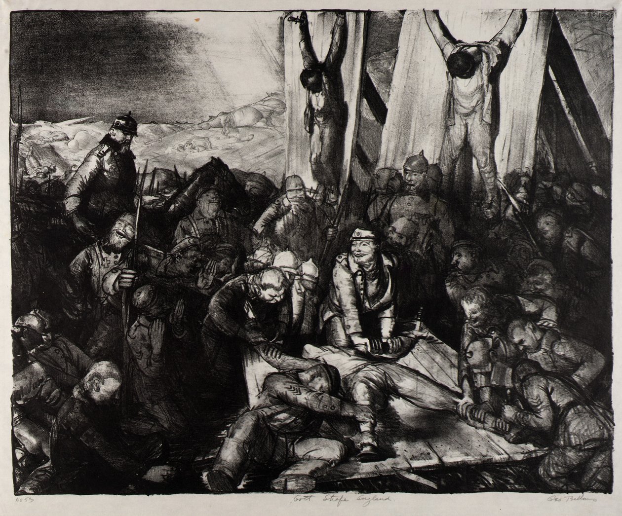 Bůh trestej (Bůh trestej Anglii) od George Bellows