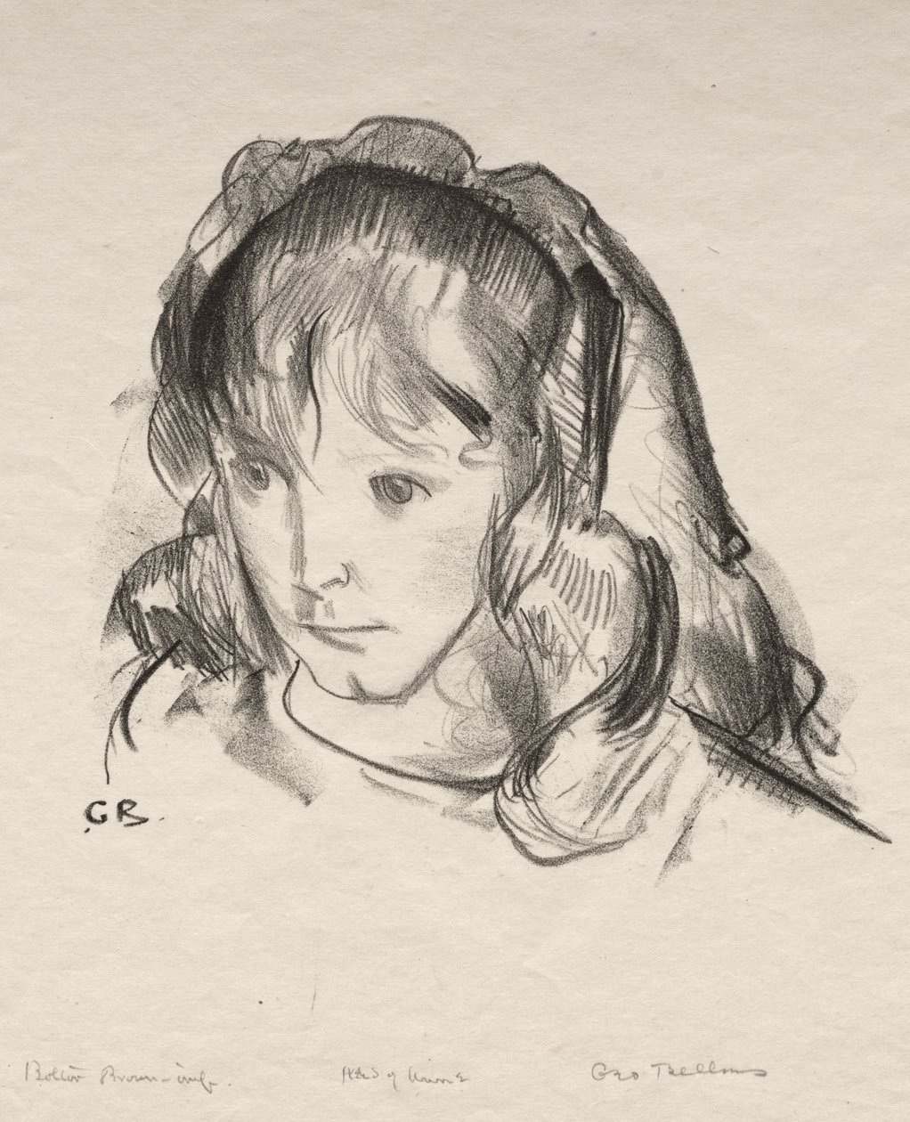 Hlava Anny od George Bellows