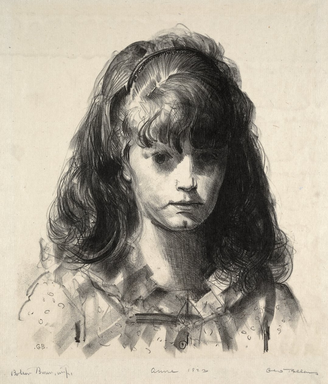 Hlava Anny od George Bellows