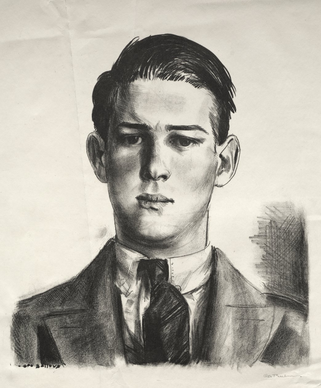 Studie hlavy Gregoryho od George Bellows
