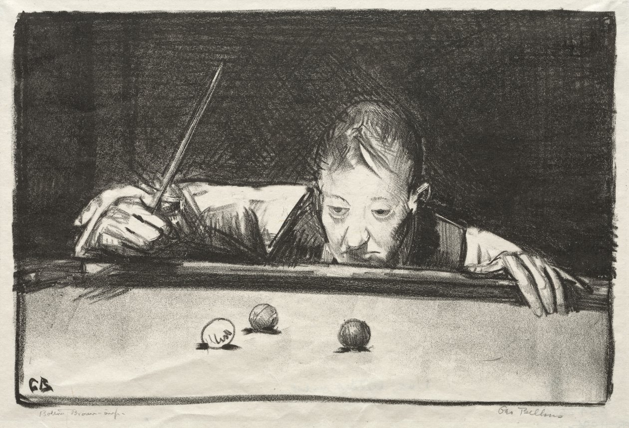 Sportovec v interiéru od George Bellows